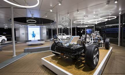Referenz Bilder Designer Leuchte TheO bei der Hyundai Road Show 1